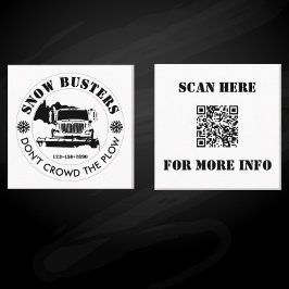 除雪事業ロゴを追加カスタムする スクエア名刺