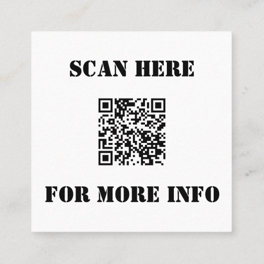 除雪事業ロゴを追加カスタムする スクエア名刺 (裏面)