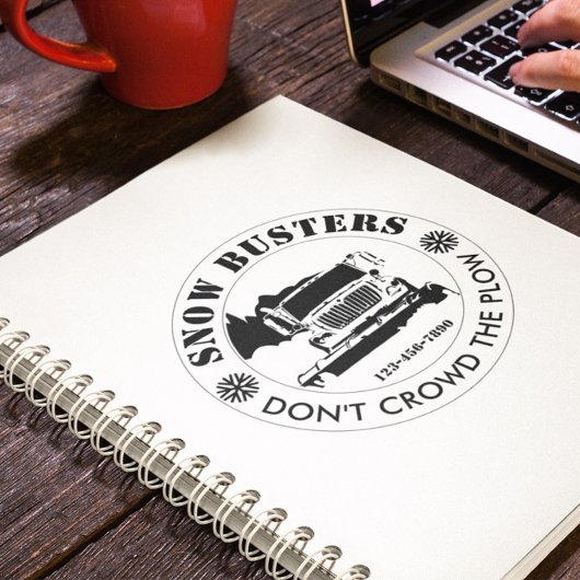 除雪事業ロゴを追加カスタムする ノートブック