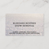 除雪会社の積雪写真 名刺 (正面)