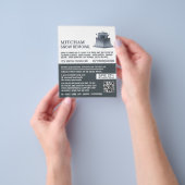 除雪会社広告の チラシ (手)