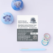 除雪会社広告の チラシ (シングル)