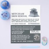 除雪会社広告の チラシ (シングル)