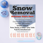 除雪作業 ご案内チラシ テンプレート チラシ (シングル)