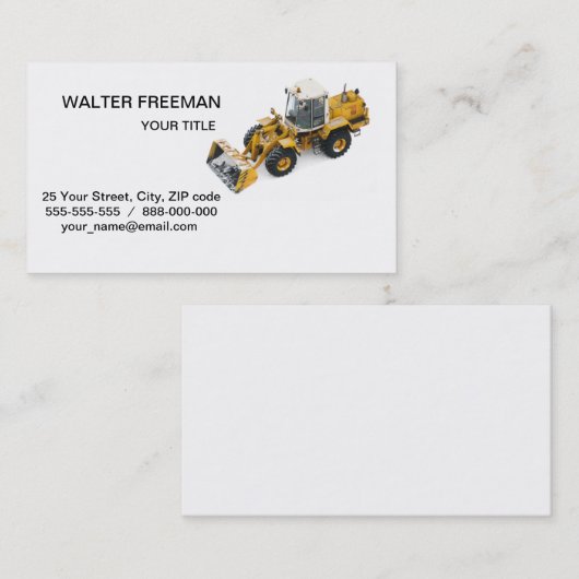 除雪名刺 名刺 (正面/裏面)