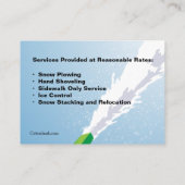 除雪名刺 名刺 (裏面)