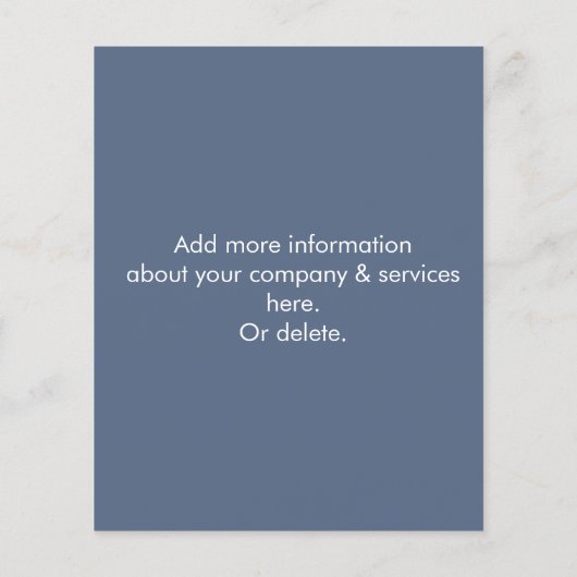 除雪広告業 チラシ (裏面)