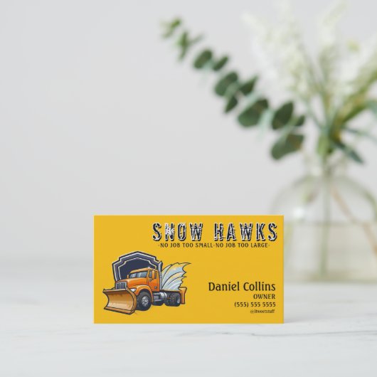 除雪業の名刺 名刺 (スタンド正面)