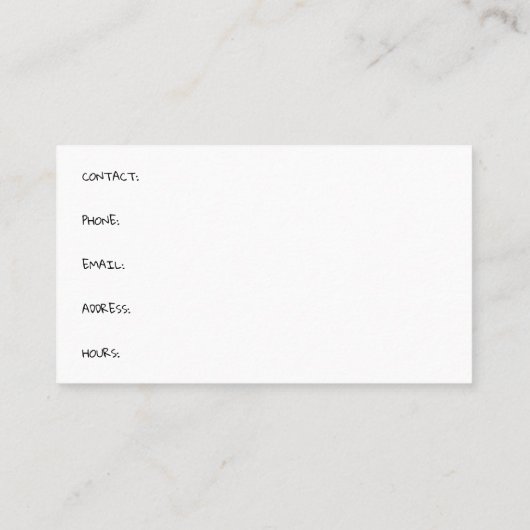 除雪業者 名刺 (裏面)