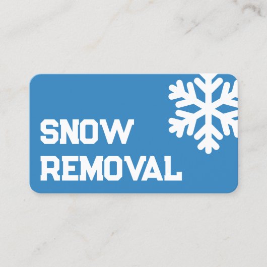 除雪業者 名刺 (正面)
