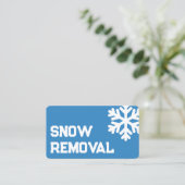 除雪業者 名刺 (スタンド正面)