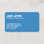 除雪業者 名刺 (裏面)