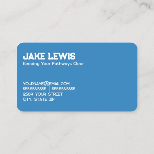 除雪業者 名刺 (裏面)