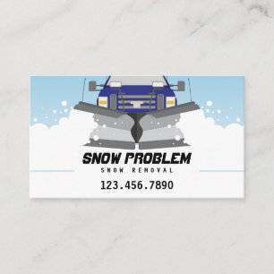 除雪機のサービス業カード 名刺