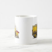 除雪機のトラックのコーヒー・マグ コーヒーマグカップ (中央)