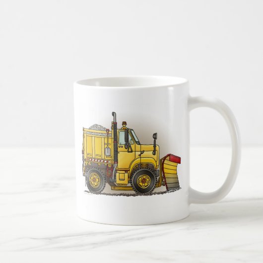 除雪機のトラックのコーヒー・マグ コーヒーマグカップ (右)