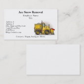 除雪機のトラックの名刺 名刺 (正面/裏面)