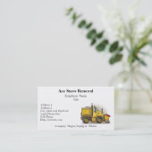 除雪機のトラックの名刺 名刺 (スタンド正面)