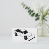 除雪機のピックアップトラック 名刺 (スタンド正面)