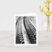 除雪機トラック カード (黄色い花)