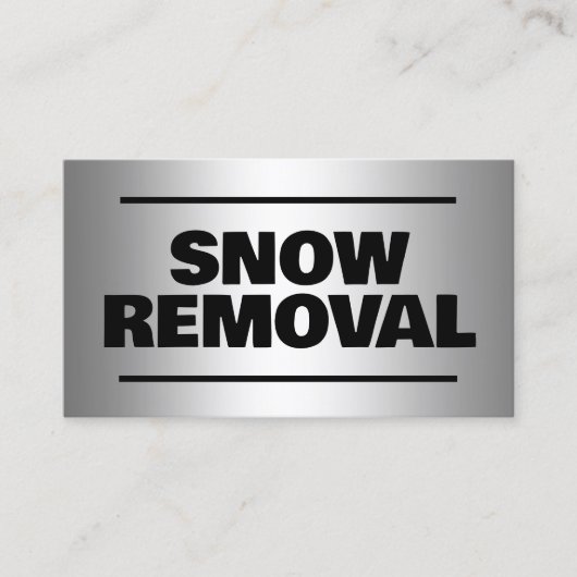 除雪機 名刺 (正面)