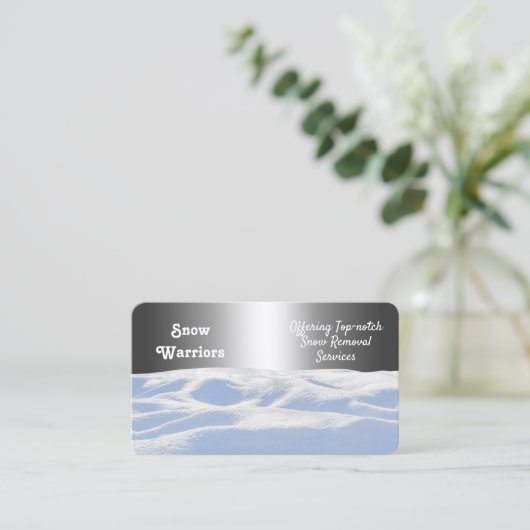 除雪機 名刺 (スタンド正面)