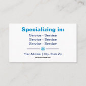 除雪用両面名刺 名刺 (裏面)