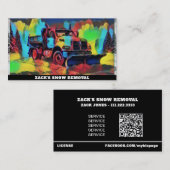 *~*除雪芸術的積雪トラックAP74 名刺 (正面/裏面)