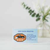 除雪車の小型トラック 名刺 (スタンド正面)