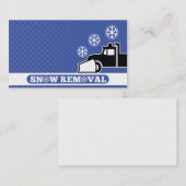 除雪車の除雪のサービス業カード 名刺 (正面/裏面)