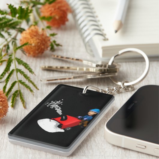 除雪車 キーホルダー (正面右)