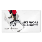除雪 マグネット名刺 (正面)