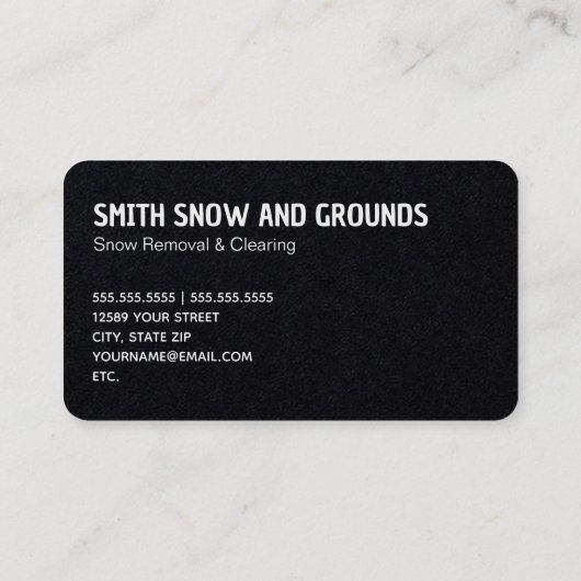 除雪 名刺 (裏面)