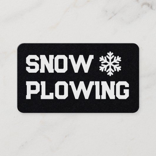 除雪 名刺 (正面)