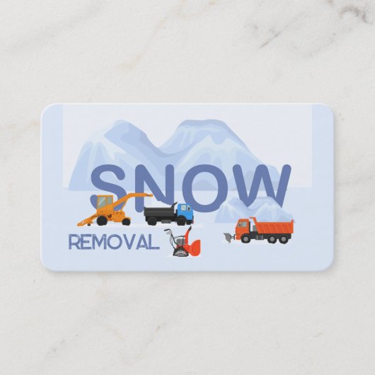 除雪 名刺 (正面)