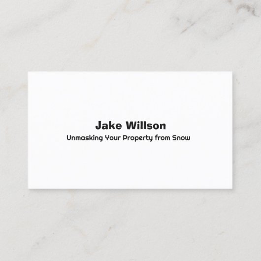除雪 名刺 (裏面)