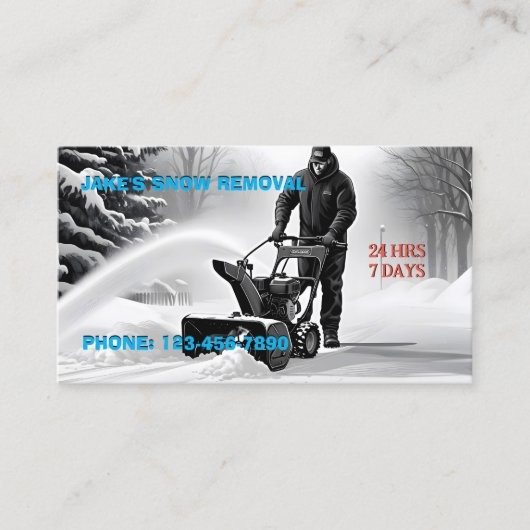 除雪 名刺 (正面)