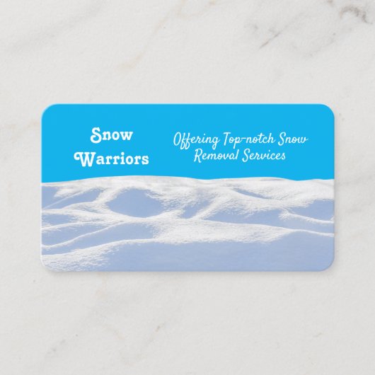 除雪 名刺 (正面)