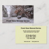 除雪 名刺 (正面/裏面)