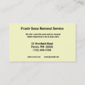 除雪 名刺 (裏面)