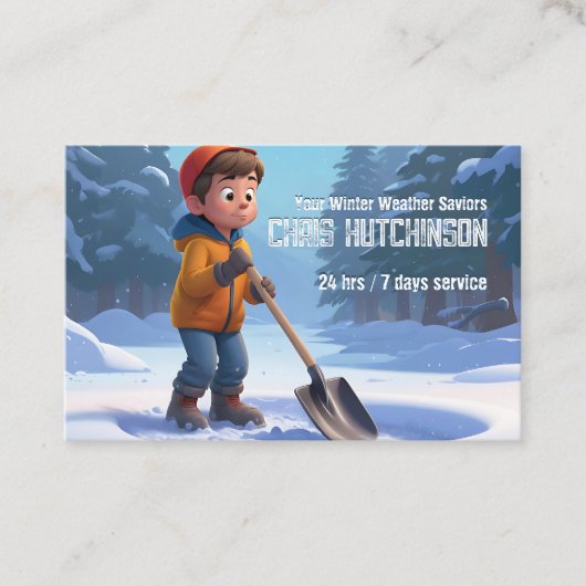 除雪 名刺 (正面)