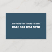 除雪 名刺 (裏面)