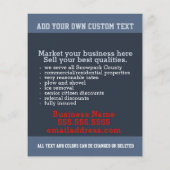 除雪。追従業カスタム務マーケティング広告 チラシ (裏面)