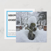 除雪・雪かきサービス 招待状 (正面/裏面)