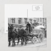 除雪, 1908 ポストカード (正面/裏面)