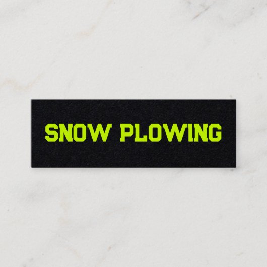 除雪QRコード スキニー名刺 (正面)