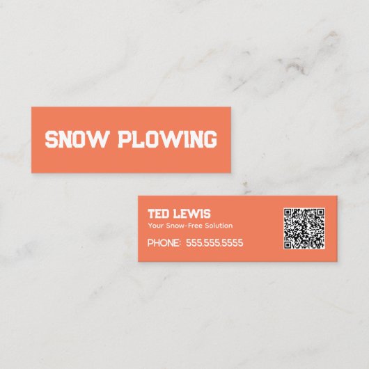 除雪QR スキニー名刺 (正面/裏面)