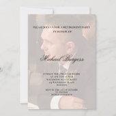 除・エレガント外の写スタイリッシュ真 招待状 (正面)