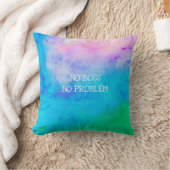 除・売却おもしろい名アートNoボスNo問題 クッション (ブランケット)