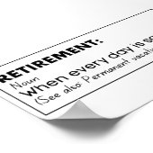 除・売却おもしろい定義 ポスター (角)